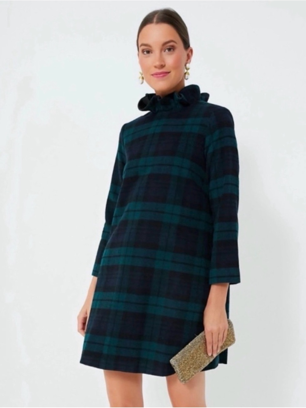 Tuckernuck Blackwatch Plaid Daphne Dress Sz S
